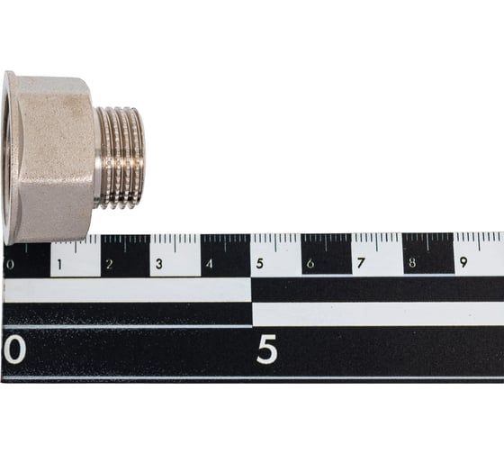 Переход LD Pride DN20x15, 3/4"ВР х 1/2"НР, латунь никель LD.67.519.20х15