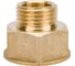 Переход LD PRIDE DN20х15 (3/4"ВР х 1/2"НР) латунь никель с биркой LD.67.519.20х15 1