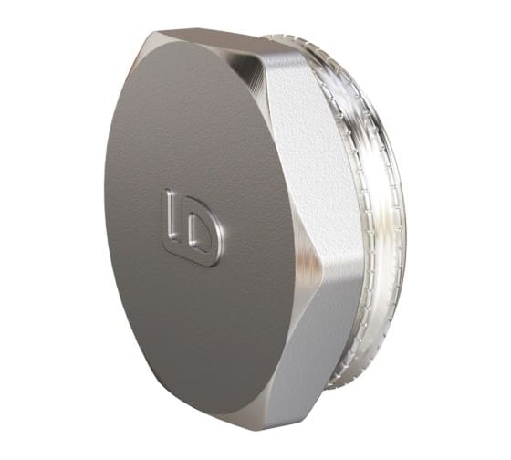 Пробка LD Pride DN20, 3/4" НР, латунь никель LD.67.515.20