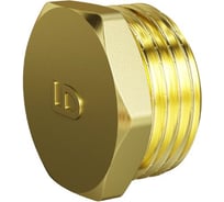 Пробка LD Pride DN50, 2" НР, латунь LD.65.515.50