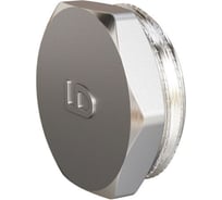 Пробка LD Pride DN40, 1 1/2" НР, латунь никель LD.67.515.40