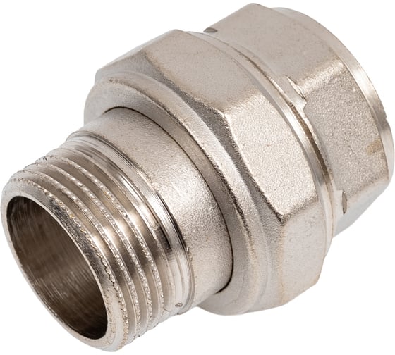 Сгон разъемный LD Pride, американка, DN25, 1" ВР/НР, латунь никель LD.67.530.25