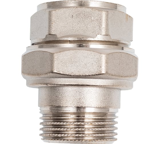 Сгон разъемный LD Pride, американка, DN25, 1" ВР/НР, латунь никель LD.67.530.25