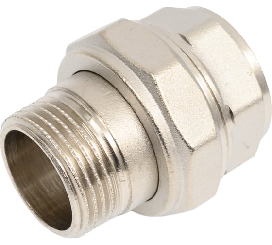 Сгон разъемный LD Pride, американка, DN25, 1" ВР/НР, латунь никель LD.67.530.25