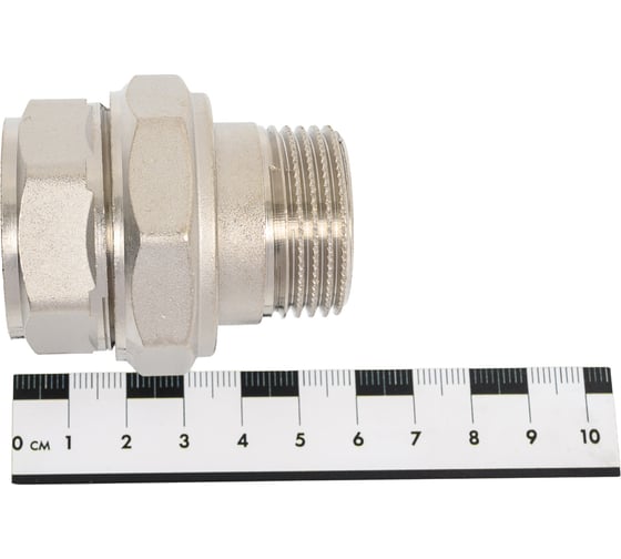 Сгон разъемный LD Pride, американка, DN25, 1" ВР/НР, латунь никель LD.67.530.25