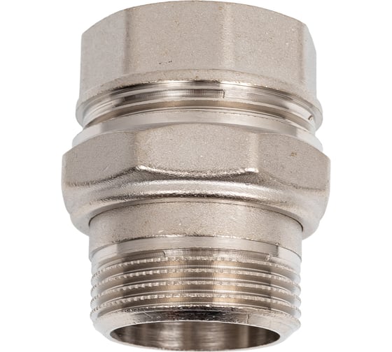 Сгон разъемный LD Pride, американка, DN32, 1 1/4" ВР/НР, латунь никель LD.67.530.32