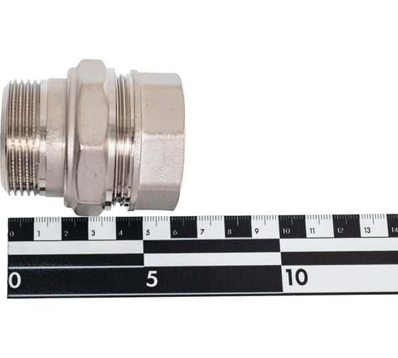 Сгон разъемный LD Pride, американка, DN32, 1 1/4" ВР/НР, латунь никель LD.67.530.32