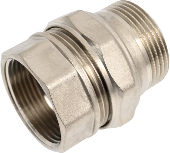 Сгон разъемный LD Pride, американка, DN32, 1 1/4" ВР/НР, латунь никель LD.67.530.32