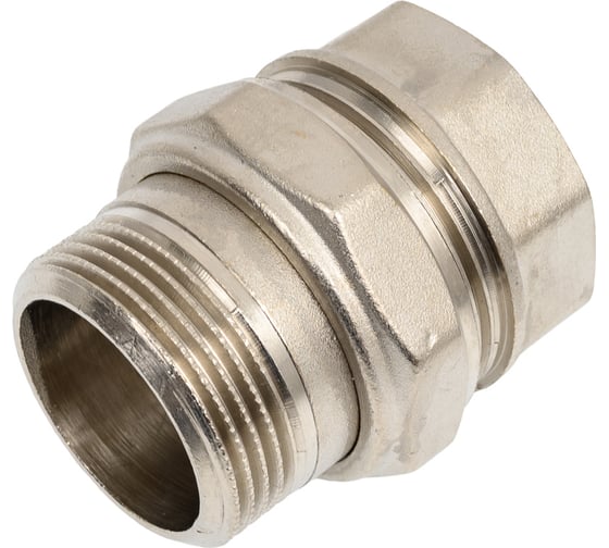 Сгон разъемный LD Pride, американка, DN32, 1 1/4" ВР/НР, латунь никель LD.67.530.32