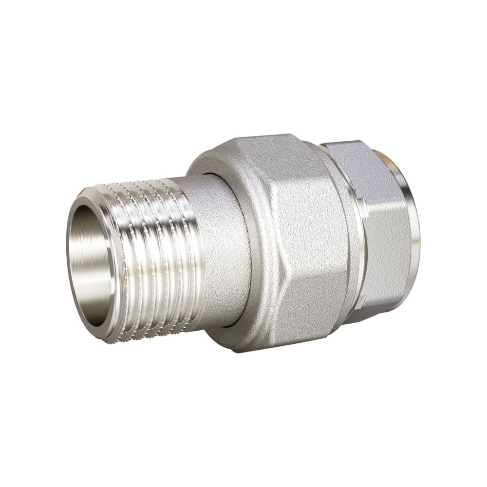 Сгон разъемный LD Pride, американка, DN40, 1 1/2" ВР/НР, латунь никель ...