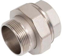 Сгон разъемный (американка) LD PRIDE DN40 (1 1/2") ВР/НР латунь никель с биркой LD.67.530.40