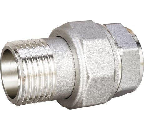 Сгон разъемный LD Pride, американка, DN15, 1/2" ВР/НР, латунь никель LD.67.530.15