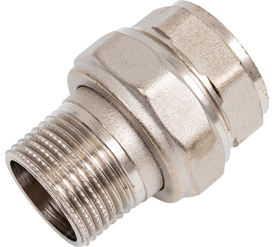 Сгон разъемный LD Pride, американка, DN20, 3/4" ВР/НР, латунь никель LD.67.530.20