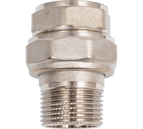 Сгон разъемный LD Pride, американка, DN20, 3/4" ВР/НР, латунь никель LD.67.530.20