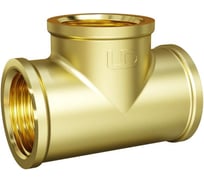 Тройник LD PRIDE DN32 (1 1/4") ВР/ВР/ВР латунь с биркой LD.65.524.32