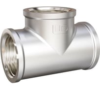 Тройник LD Pride DN25, 1" ВР/ВР/ВР, латунь никель LD.67.524.25