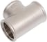 Тройник LD PRIDE DN25 (1") ВР/ВР/ВР латунь никель с биркой LD.67.524.25 3