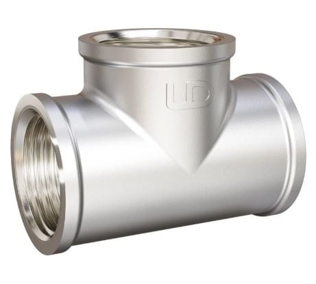 Тройник LD PRIDE DN20 (3/4") ВР/ВР/ВР латунь никель с биркой LD.67.524.20