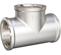 Тройник переходной LD Pride DN25x20x25, 1"ВР х 3/4"ВР х 1"ВР, латунь никель LD.67.533.25x20x25