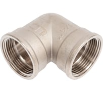 Угол LD PRIDE 90 градусов, DN32, 1 1/4" ВР/ВР, латунь никель LD.67.522.32