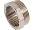 Футорка LD PRIDE DN40х32 (1 1/2"НР х 1 1/4" ВР) латунь никель с биркой LD.67.517.40х32 3
