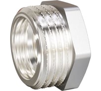 Футорка LD Pride DN50x40, 2"НР х 1 1/2" ВР, латунь никель LD.67.517.50х40