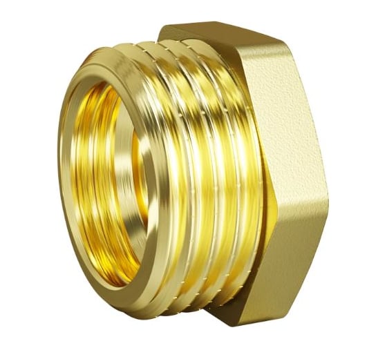 Футорка LD Pride DN50x40, 2"НР х 1 1/2" ВР, латунь LD.65.517.50х40