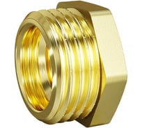 Футорка LD PRIDE DN40х32 (1 1/2"НР х 1 1/4" ВР) латунь с биркой LD.65.517.40х32