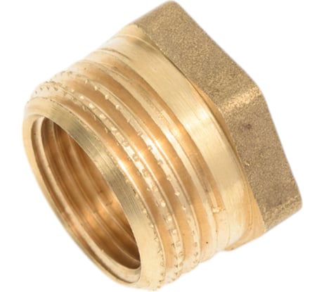 Футорка LD Pride DN15x10, 1/2" НР х 3/8" ВР, латунь LD.65.517.15х10