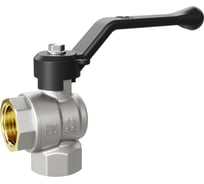 Шаровой кран LD латунь, Pride нк Ду15 Ру40 м/м угл рыч 47.201.15 109-0504