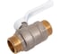 Кран шаровой латунный LD PRIDE 47.20.Н-Н.Р Ду 20 Ру 40 рычаг (white) с биркой LD 47.315.20 W 2