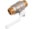 Кран шаровой латунный LD PRIDE 47.20.Н-Н.Р Ду 20 Ру 40 рычаг (white) с биркой LD 47.315.20 W 3