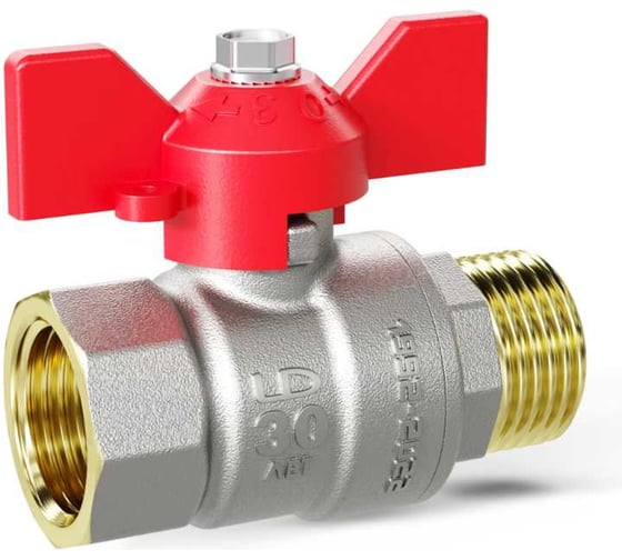 Шаровой кран LD Pride 47.25.В-Н.Б (red) LD 47.312.25 R 1