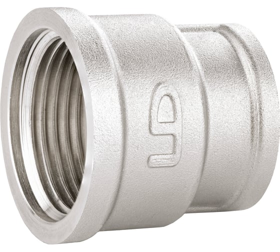 Муфта латунная переходная LD Ду25x20 ВР, никель 67.516.25x20 129-8108 1