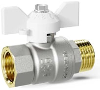 Шаровой кран LD Pride 47.25.В-Н.Б (white) LD 47.312.25 W