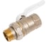 Кран шаровой латунный LD PRIDE 47.25.В-ГШ.Р Ду 25 Ру 40 рычаг (white) с биркой LD 47.317.25 W 2