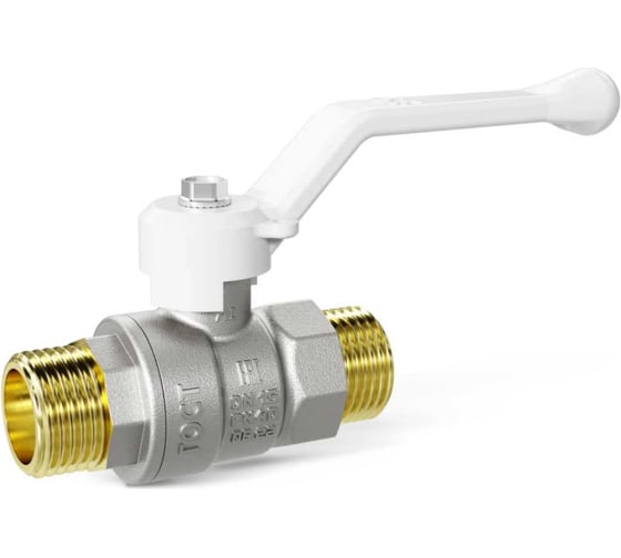 Шаровой кран LD Pride 47.25.Н-Н.Р (white) LD 47.315.25 W