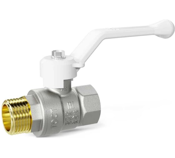 Шаровой кран LD Pride 47.25.В-Н.Р (white) LD 47.313.25 W
