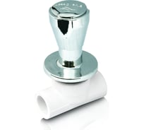 Вентильный кран под штукатурку Blue Ocean полипропиленовый, 32 хром PPRF/CSV-1(W)-32