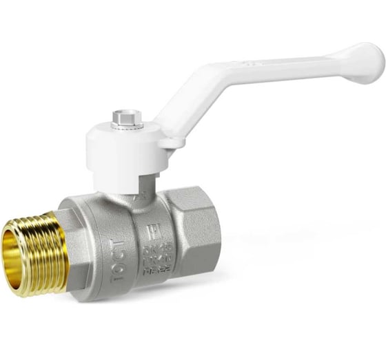 Шаровой кран LD Pride 47.32.В-Н.Р (white) LD 47.313.32 W 1