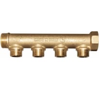 Коллектор латунный Giacomini 1" м/р, 4 выхода, база 16 мм, н/р, 35 мм R580CY044 027-4866