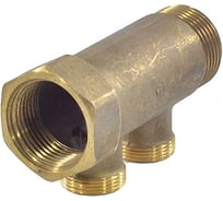 Коллектор латунный Giacomini 1" м/р, 2 выхода, база 16 мм, н/р, 35 мм R580CY042 027-4864