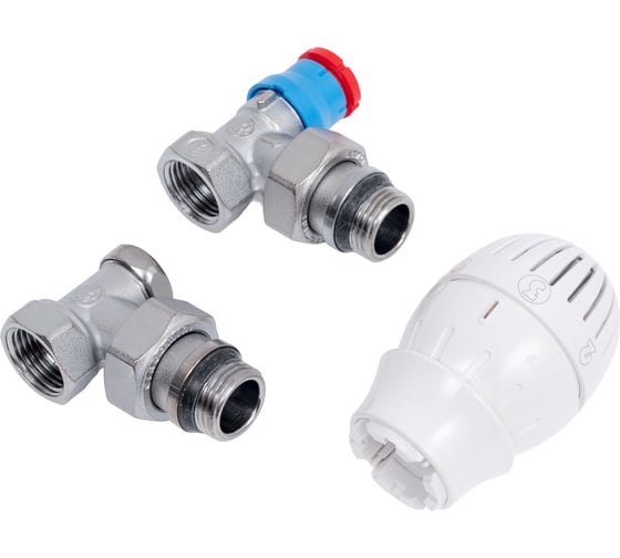 Комплект термостатический бок/п Giacomini Ду15, Ру10, угловой, R16TG+R470 двухтр R470FX033 022-3751 1