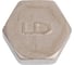 Заглушка LD Pride DN15 (1/2") ВР латунь никель LD.67.504.15.1 2