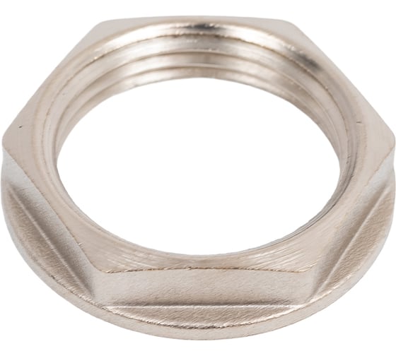 Контргайка LD Pride DN20 (3/4") латунь, никель LD.67.518.20