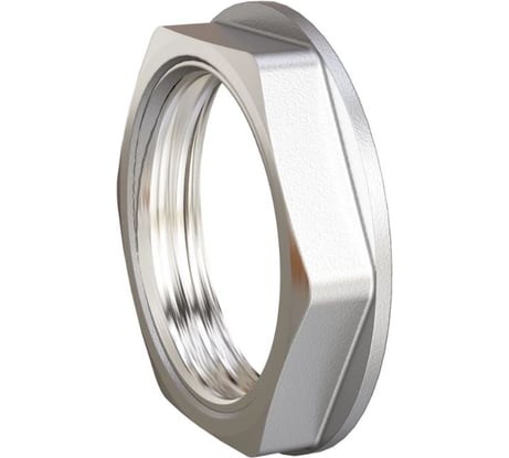 Контргайка LD Pride DN25 (1") латунь, никель LD.67.518.25