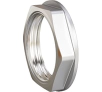 Контргайка LD PRIDE DN40 (1 1/2") латунь никель с биркой LD.67.518.40