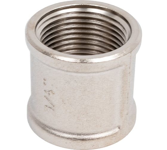 Муфта LD Pride DN20 (3/4") ВР латунь, никель LD.67.502.20.1