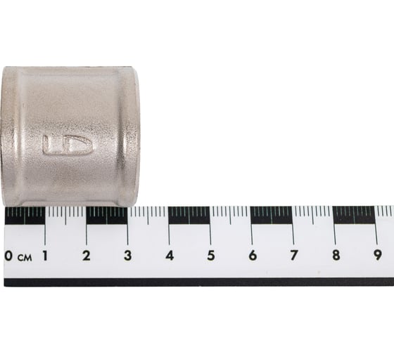 Муфта LD Pride DN20 (3/4") ВР латунь, никель LD.67.502.20.1