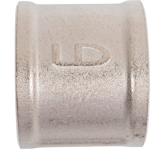Муфта LD Pride DN25 (1") ВР латунь, никель LD.67.502.25.1